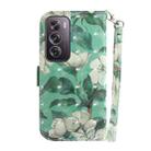 For OPPO Reno12 Pro 5G Global 3D Colored Horizontal Flip Leather Phone Case(Watercolor Flower) - 3