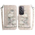 For OPPO Reno12 Pro 5G Global 3D Colored Horizontal Flip Leather Phone Case(Squirrels) - 1