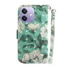 For OPPO A5x 5G / A3 4G / 5G / A3x 4G / 5G 3D Colored Horizontal Flip Leather Phone Case(Watercolor Flower) - 3
