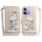 For OPPO A5x 5G / A3 4G / 5G / A3x 4G / 5G 3D Colored Horizontal Flip Leather Phone Case(Squirrels) - 1