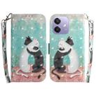For OPPO A5x 5G / A3 4G / 5G / A3x 4G / 5G 3D Colored Horizontal Flip Leather Phone Case(Black White Cat) - 1