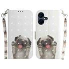 For Tecno Pova Neo 3 3D Colored Horizontal Flip Leather Phone Case(Pug) - 1