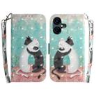 For Tecno Pova Neo 3 3D Colored Horizontal Flip Leather Phone Case(Black White Cat) - 1