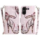 For Tecno Pova 5 Pro 3D Colored Horizontal Flip Leather Phone Case(Butterfly High-heeled) - 1