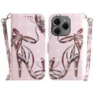 For Tecno Spark 20 Pro 3D Colored Horizontal Flip Leather Phone Case(Butterfly High-heeled) - 1