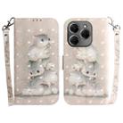 For Tecno Spark 20 Pro 3D Colored Horizontal Flip Leather Phone Case(Squirrels) - 1