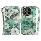 For Tecno Camon 30 5G /  30 4G CL6 CL7 3D Colored Horizontal Flip Leather Phone Case(Watercolor Flower) - 1