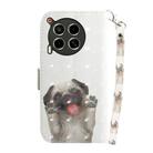 For Tecno Camon 30 5G /  30 4G CL6 CL7 3D Colored Horizontal Flip Leather Phone Case(Pug) - 3