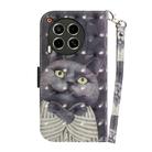 For Tecno Camon 30 5G /  30 4G CL6 CL7 3D Colored Horizontal Flip Leather Phone Case(Hug Cat) - 3