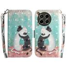 For Tecno Camon 30 5G /  30 4G CL6 CL7 3D Colored Horizontal Flip Leather Phone Case(Black White Cat) - 1