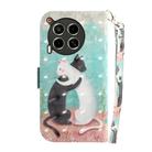 For Tecno Camon 30 5G /  30 4G CL6 CL7 3D Colored Horizontal Flip Leather Phone Case(Black White Cat) - 3