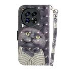For Tecno Camon 30 Premier 5G 3D Colored Horizontal Flip Leather Phone Case(Hug Cat) - 3