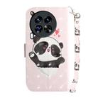 For Tecno Camon 30 Premier 5G 3D Colored Horizontal Flip Leather Phone Case(Heart Panda) - 3