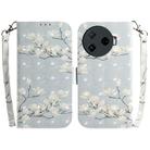 For Tecno Camon 30 Pro CL8 3D Colored Horizontal Flip Leather Phone Case(Magnolia) - 1