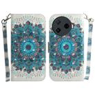 For Tecno Camon 30 Pro CL8 3D Colored Horizontal Flip Leather Phone Case(Peacock Wreath) - 1