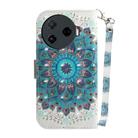 For Tecno Camon 30 Pro CL8 3D Colored Horizontal Flip Leather Phone Case(Peacock Wreath) - 3