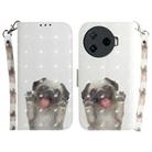For Tecno Camon 30 Pro CL8 3D Colored Horizontal Flip Leather Phone Case(Pug) - 1