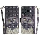 For Tecno Camon 30 Pro CL8 3D Colored Horizontal Flip Leather Phone Case(Hug Cat) - 1