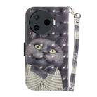 For Tecno Camon 30 Pro CL8 3D Colored Horizontal Flip Leather Phone Case(Hug Cat) - 3