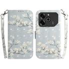 For Tecno Pova 6 / Pova 6 Pro 3D Colored Horizontal Flip Leather Phone Case(Magnolia) - 1