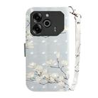 For Tecno Pova 6 / Pova 6 Pro 3D Colored Horizontal Flip Leather Phone Case(Magnolia) - 3