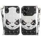 For Tecno Pova 6 / Pova 6 Pro 3D Colored Horizontal Flip Leather Phone Case(Angry Bear) - 1