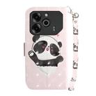For Tecno Pova 6 / Pova 6 Pro 3D Colored Horizontal Flip Leather Phone Case(Heart Panda) - 3