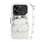 For Tecno Pova 6 / Pova 6 Pro 3D Colored Horizontal Flip Leather Phone Case(Cute Cat) - 3