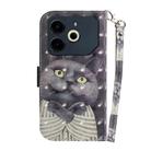 For Tecno Pova 6 Neo 3D Colored Horizontal Flip Leather Phone Case(Hug Cat) - 3