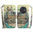 For Tecno Spark 30C 3D Colored Horizontal Flip Leather Phone Case(Zoo) - 1