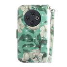 For Tecno Spark 30C 3D Colored Horizontal Flip Leather Phone Case(Watercolor Flower) - 3