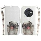 For Tecno Spark 30C 3D Colored Horizontal Flip Leather Phone Case(Pug) - 1