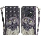 For Tecno Spark 30C 3D Colored Horizontal Flip Leather Phone Case(Hug Cat) - 1