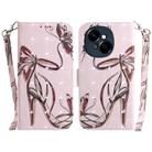 For Tecno Spark Go 1 / Pop 9 Pro 3D Colored Horizontal Flip Leather Phone Case(Butterfly High-heeled) - 1