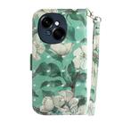 For Tecno Spark Go 1 / Pop 9 Pro 3D Colored Horizontal Flip Leather Phone Case(Watercolor Flower) - 3