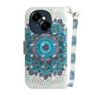 For Tecno Spark Go 1 / Pop 9 Pro 3D Colored Horizontal Flip Leather Phone Case(Peacock Wreath) - 3