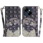For Tecno Spark Go 1 / Pop 9 Pro 3D Colored Horizontal Flip Leather Phone Case(Hug Cat) - 1