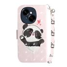 For Tecno Spark Go 1 / Pop 9 Pro 3D Colored Horizontal Flip Leather Phone Case(Heart Panda) - 3