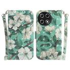 For Tecno Camon 30S / Camon 30S Pro 3D Colored Horizontal Flip Leather Phone Case(Watercolor Flower) - 1
