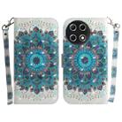 For Tecno Camon 30S / Camon 30S Pro 3D Colored Horizontal Flip Leather Phone Case(Peacock Wreath) - 1