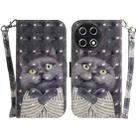 For Tecno Camon 30S / Camon 30S Pro 3D Colored Horizontal Flip Leather Phone Case(Hug Cat) - 1