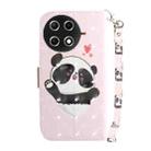 For Tecno Camon 30S / Camon 30S Pro 3D Colored Horizontal Flip Leather Phone Case(Heart Panda) - 3