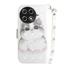 For Tecno Camon 30S / Camon 30S Pro 3D Colored Horizontal Flip Leather Phone Case(Cute Cat) - 3