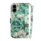 For Tecno Pop 10 / Spark Go 2 4G 3D Colored Horizontal Flip Leather Phone Case(Watercolor Flower) - 3