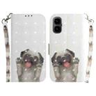 For Tecno Pop 10 / Spark Go 2 4G 3D Colored Horizontal Flip Leather Phone Case(Pug) - 1
