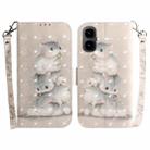 For Tecno Pop 10 / Spark Go 2 4G 3D Colored Horizontal Flip Leather Phone Case(Squirrels) - 1