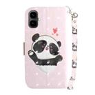 For Tecno Pop 10 / Spark Go 2 4G 3D Colored Horizontal Flip Leather Phone Case(Heart Panda) - 3