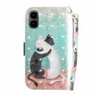 For Tecno Pop 10 / Spark Go 2 4G 3D Colored Horizontal Flip Leather Phone Case(Black White Cat) - 3