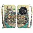 For Tecno Pop 9 5G / Spark 30C 5G 3D Colored Horizontal Flip Leather Phone Case(Zoo) - 1