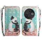 For Tecno Pop 9 5G / Spark 30C 5G 3D Colored Horizontal Flip Leather Phone Case(Black White Cat) - 1
